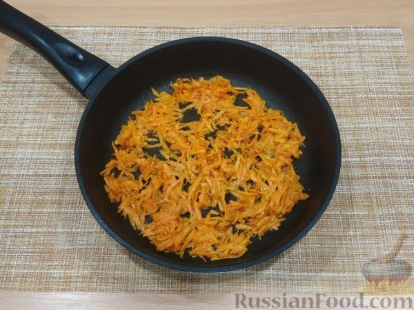Морковный омлет с сыром